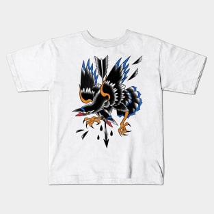 Double heads raven Kids T-Shirt